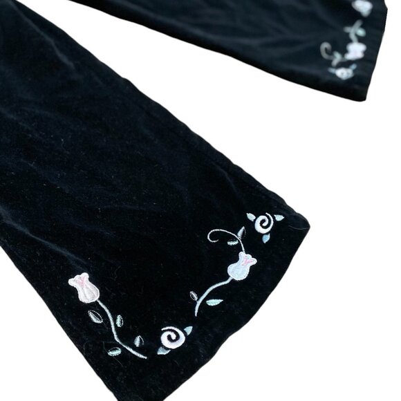 Vintage Disney Winnie the Pooh Black Corduroy Overalls Girls 5 Embroidered - Picture 4 of 11